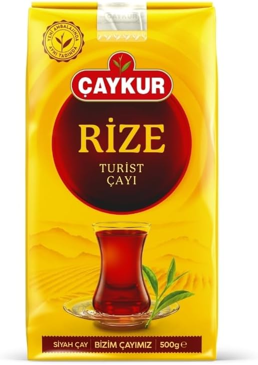 ÇAYKUR Rize Turist Black Tea, Authentic Turkish Loose Leaf Tea, Rich Aroma & Smooth Taste, Daily Rituals & Breakfast tea 500g / 17.6 Oz