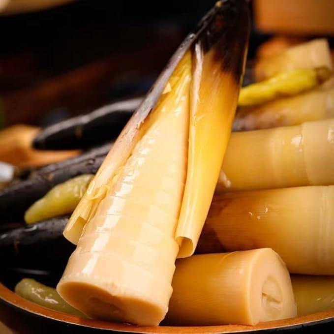 Hand peeled bamboo shoots 400g/pack，Pickled Bamboo Shoot Tip，Pickled pepper Crispy Bamboo shoots,spicy chinese snack,pickled vegetables,spicy strips (Original flavor (not spicy),1 pack)