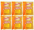 Mega-pop Popcorn 6 count, Oil and Salt Kit with Coconut Oil - Flavored Popcorn - Butter Corn/Oil/Salt Kits,22 oz