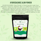 AYURVEDASHREE Alum Powder 200 Gm | Food Grade | Granulated Powdered | Food Preservative Preserving Pickles | Phitkari | Fitkari | 100% Pure | Potassium Alum Powder | Nothing Added