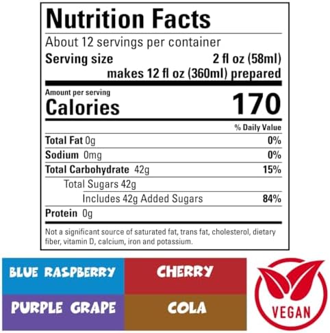 ICEE 4 Pack Slushie Syrups. Genuine ICEE Shaved Ice Snow Cone Syrups including Purple Grape, Cola, Blue Raspberry and Cherry Flavors. 4 x 6.1floz. Perfect For Snow Cones, Slushies, Sodas & Ice Pops.