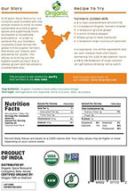 Organic Turmeric Powder w/Curcumin | 16oz or 454g | USDA Organics and Non-GMO | 100% Raw and Natural by OSR