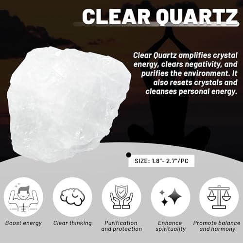 Raw Citrine Rough Crystal with Clear Quartz, Natural Citrine Crystal and Healing Stones for Tumbling, Decoration, Polishing, Wire Wrapping, Wicca & Reiki 2PCS