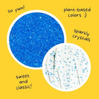 Supernatural Twinkles Sprinkles, Sapphire Blue Sanding Sugar, Dye-Free, Vegan, 3oz, Made in USA