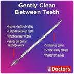 The Doctor's BrushPicks, Interdental Brushes & Dental Picks, Gently Remove Food Debris from Braces & Dental Work, 275 Count, Pack of 4