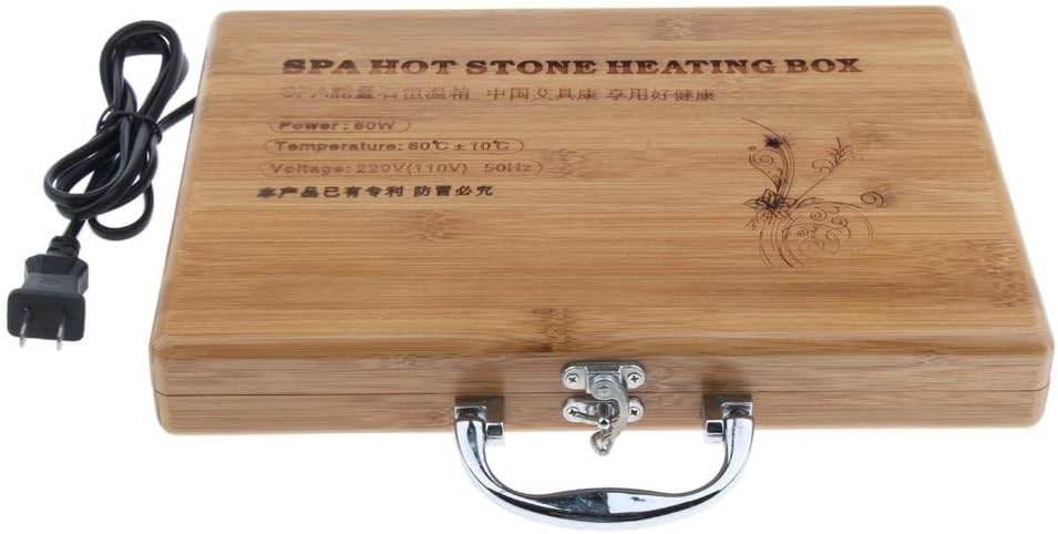 Generic Hot Stone Massage Heater Warmer Box Case for 16 Piece Spa