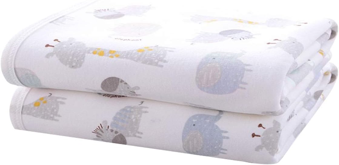 Large Baby Diaper Changing Pads Soft Cotton Waterproof Changing Pad for Baby 27.5X37.5 inches Underpads Mattress Mat Sheet Protector Portable Reusable Urine Mat for Travel Gear 2 Pack