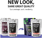 Soeos Whole Black Peppercorns 12oz + Himalayan Pink Salt 2lb, Salt and Pepper for Grinders, Black Peppercorn Refil, Pink Himalayan Sea Salt, 2 Piece Set