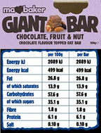 Ma Baker Giant Mixed Smoothie Chocolate Bar 100 g (Pack of 20)