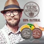 Viking Revolution Mustache Wax 2 Pack - Beard & Moustache Wax for Men - Strong Hold Helps Train Tame & Style (Citrus & Sandalwood, 2 pack)
