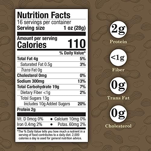 Virginia Diner Gourmet Natural Classic Peanut Brittle - XL Buttery Virginia Peanuts Non-GMO, Preservative Free Gifts from Virginia Since 1929-16 Oz Can