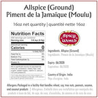 Spicy World Allspice Ground 16 Ounce - Huge 1 Pound Value Pack - All Spice Powder