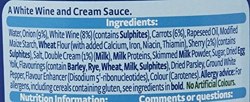 Homepride White Wine & Cream Cooking Sauce 400g