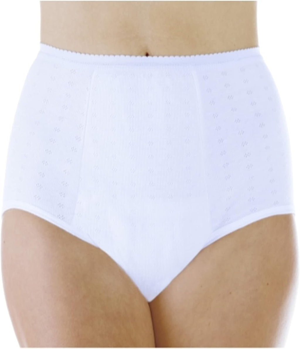 Wearever Women's Maximum Absorbency Incontinence Panty for Bladder Control - Washable, Reusable, Leak Proof Underwear for Women 600 ml - Single Panty (White) (M) (Fits Hip: 38-40")