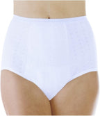 Wearever Women's Maximum Absorbency Incontinence Panty for Bladder Control - Washable, Reusable, Leak Proof Underwear for Women 600 ml - Single Panty (White) (M) (Fits Hip: 38-40")