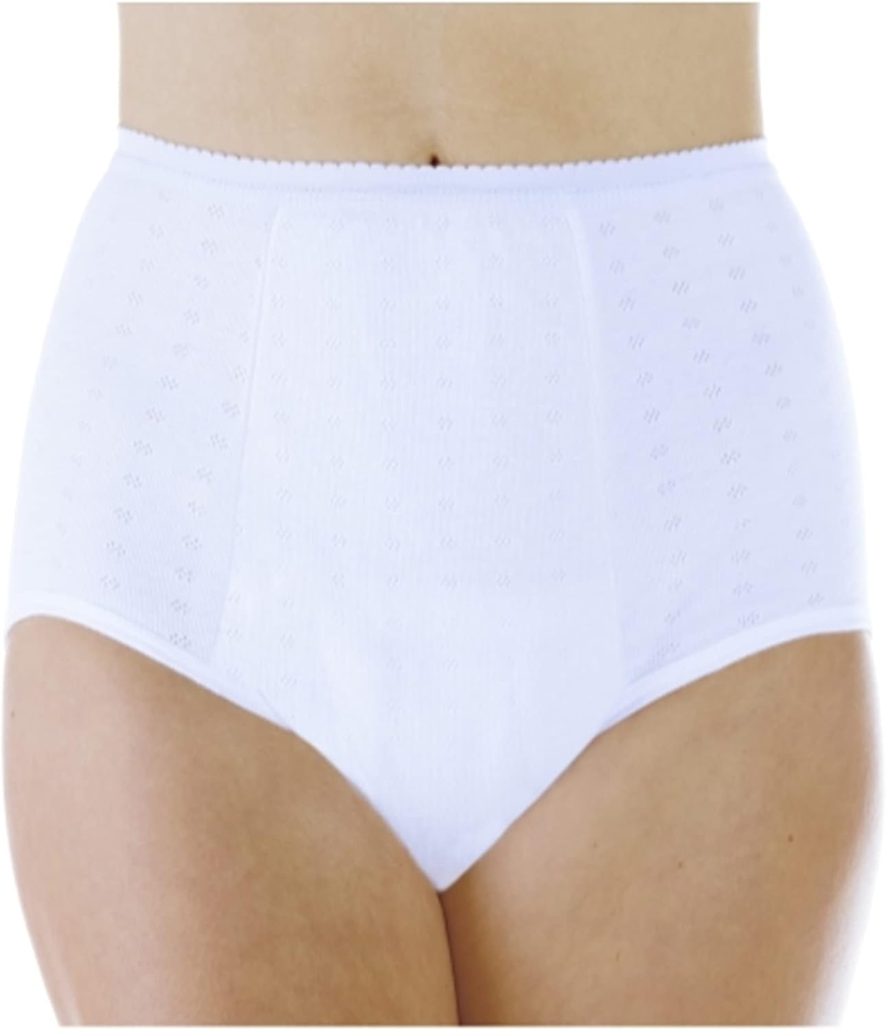 Wearever Women's Maximum Absorbency Incontinence Panty for Bladder Control - Washable, Reusable, Leak Proof Underwear for Women 600 ml - Single Panty (White) (M) (Fits Hip: 38-40")