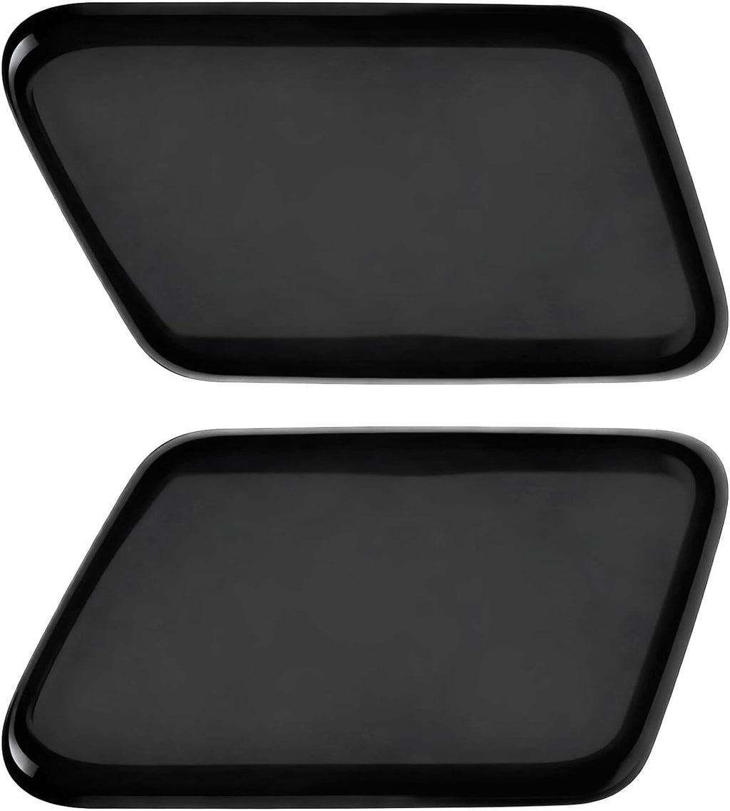 A Pair Front Bumper Headlight Washer Nozzle Cover Compatible with 2005-2009 Volvo S60 Replacement for 39993124 39993164