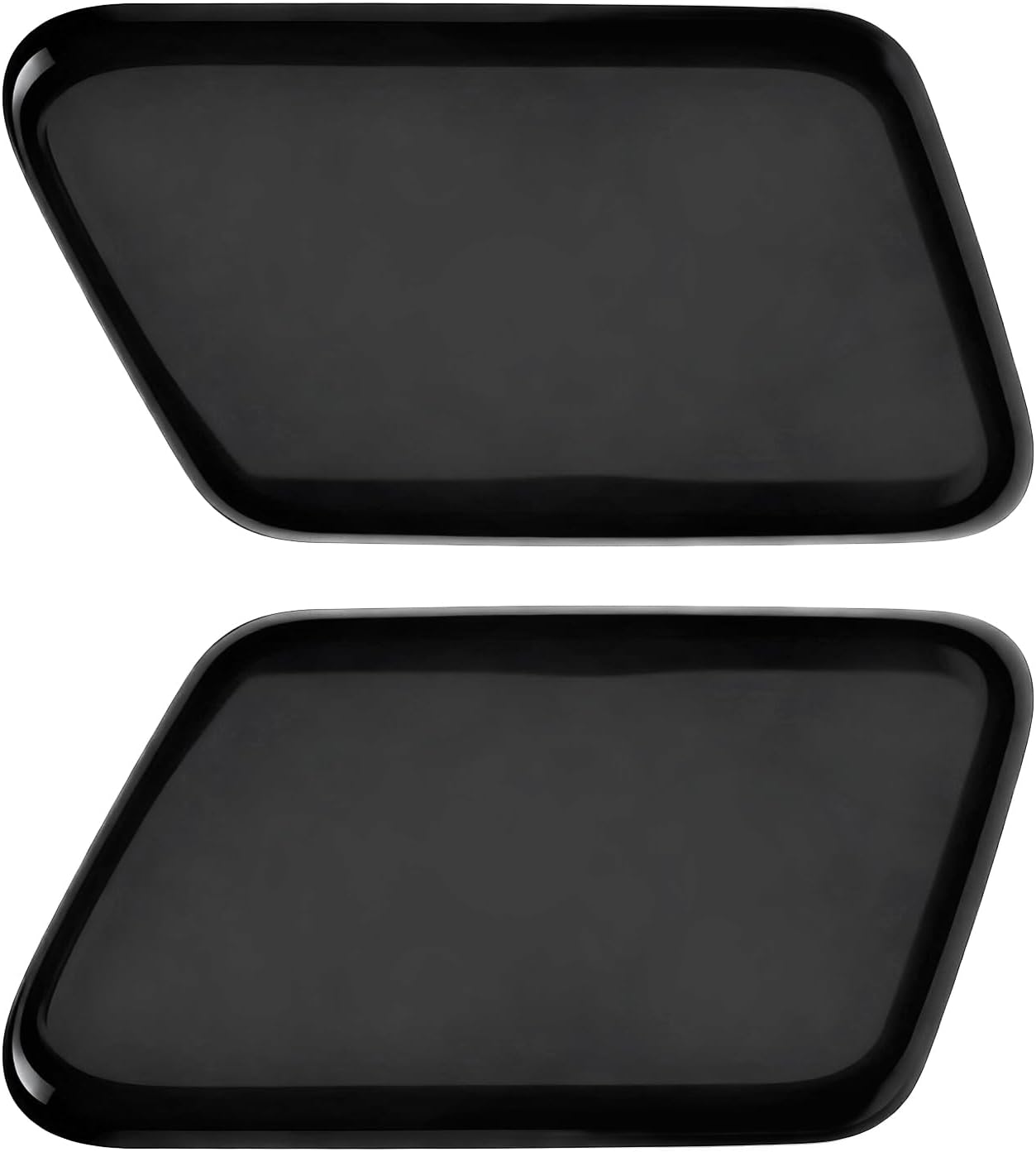 A Pair Front Bumper Headlight Washer Nozzle Cover Compatible with 2005-2009 Volvo S60 Replacement for 39993124 39993164