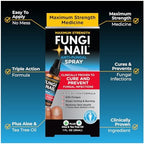 Fungi-Nail Anti-Fungal Foot Spray, Kills Fungus That Can Lead to Nail & Athlete’s Foot with Tolnaftate & Clinically Proven to Cure Infections - 1 Oz
