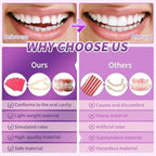 At-Home DIY Denture Kit: Full Set of Upper & Lower False Teeth for DIY Smile Transformation-MM2