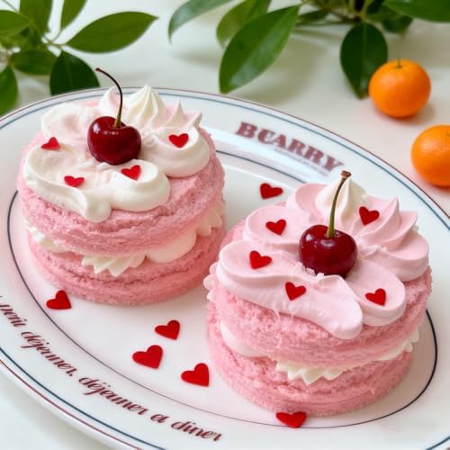 Red Heart Sprinkles for Cake Decorating, Valentines Sprinkles for Baking, Edible Heart Shaped Confetti for Cookies, Cupcakes & Ice Cream, Mothers Day Sprinkles