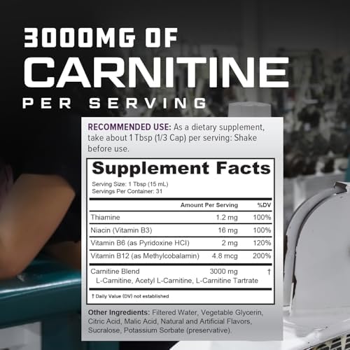 Cutler Nutrition Liquid L-Carnitine Fat Burner Supplement with Acetyl L-Carnitine & L-Carnitine Tartrate - Fat Burner Formula for Optimal Absorption, Energy & Muscle Support | Orange Flavor