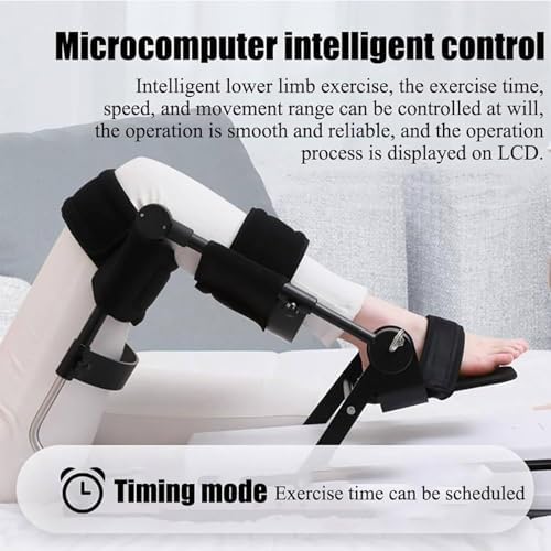 Small,Knee Joint Rehabilitation Trainer, Leg Bending Exercise Lower Limb Knee Flexion and Extension Exercise Equipment Home Use, 0°-120° Angle Adjustment/Straightening Exercise