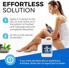 Pure Magnesium Oil Spray 64oz - Topical Magnesium Spray for Sleep & Feet - Extra Strength - USP Grade - 100% Natural and Organic Oil for Muscle Pain & Cramps - No Sprayer Included - Made in USA