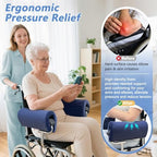 Wheelchair Arm Rest Pads Covers (2 Pcs), Wheelchair Armrest Cover Cushion, Foam Armrest Pads for Wheelchairs, Transport Chairs, Office Chairs, Non Slip Arm Support Cushions Wheelchairs Accessories