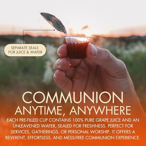 The Miracle Meal Pre-filled Communion Cups and Wafer Set - Box of 1000 - with 100% Trusted Concord Grape Juice & Wafer - Made in the USA - Premium Quality Guaranteed