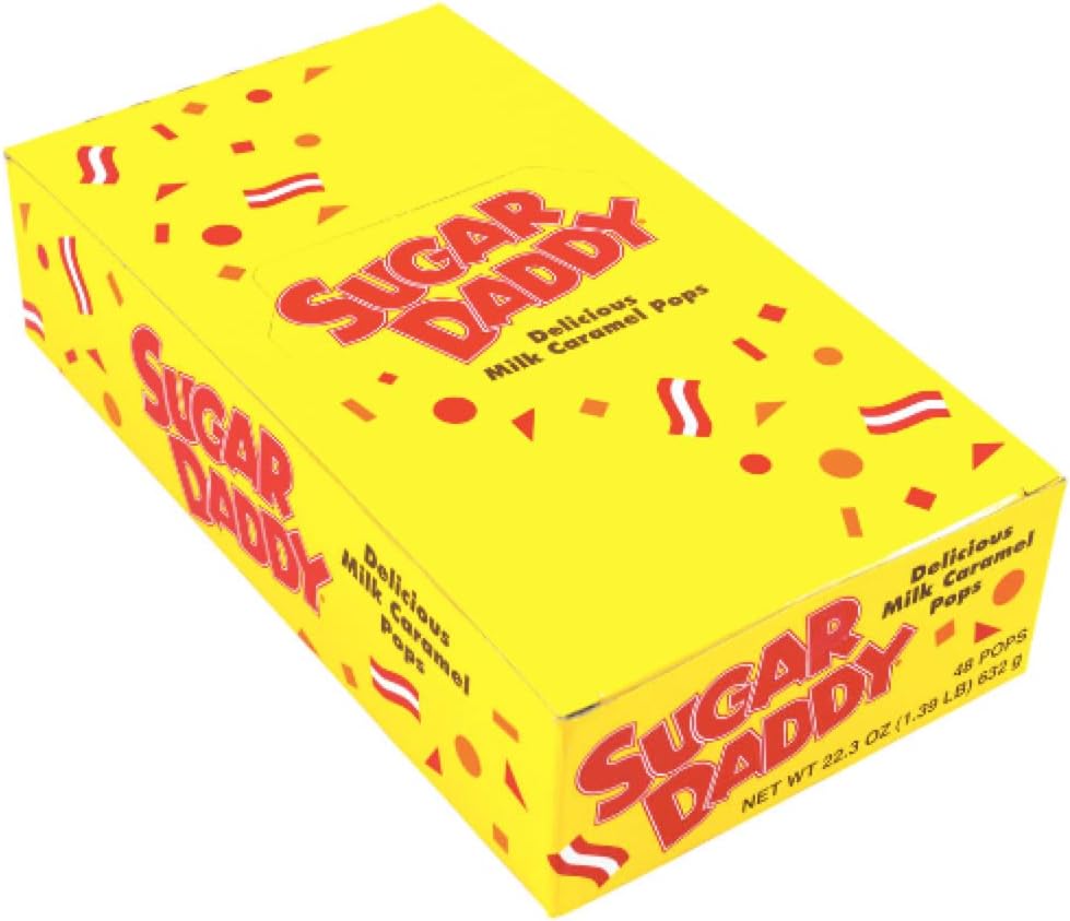 Sugar Daddies Milk Caramel Pops, 48-Count of 0.47 Oz. Pops