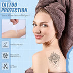 Nuanchu 100 Pieces Transparent Adhesive Bandage Waterproof Adhesive Skin Dressing Tape Transparent Film Dressing Bandages Clear Cover up Tape Retention Waterproof Cover for Swimming