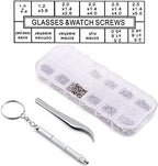 Glasses Screw Kit, Watch Screw Kit, Screws Tool Kits for Repairing Precisioning Devices Such As Eyeglasses, Sunglasses, and Watches