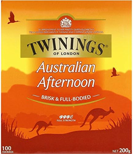 Twinings of London Australian Afternoon Tea - 100 Tea Bags - Full Bodied Black Tea Designed for Australia