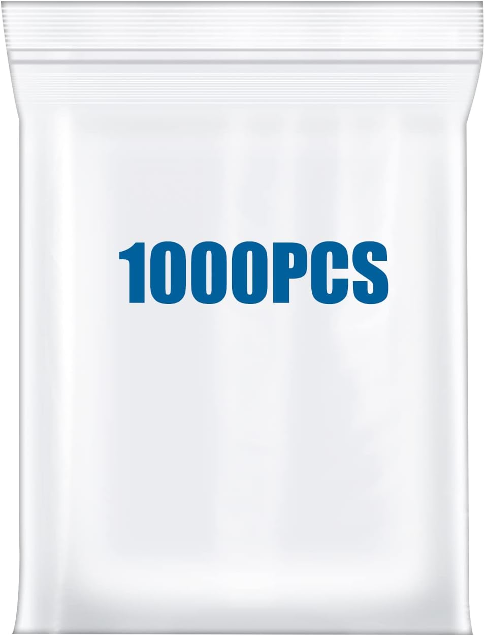 1000PCS 8"x10" Clear Small Plastic Resealable Poly Zip Bags Lock Baggies For Packaging Photo Card Jewelry Bag Durable Thick 2.4 Mil