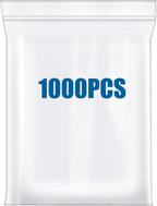 1000PCS 8"x10" Clear Small Plastic Resealable Poly Zip Bags Lock Baggies For Packaging Photo Card Jewelry Bag Durable Thick 2.4 Mil