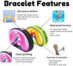 10-5000 Pcs Custom Rubber Bracelets - Personalized Silicone Wristbands Bulk with Text/Icon - Customzied Silicone Wristbands for Motivation, Events, Promotions, Party, Awareness,for Identification