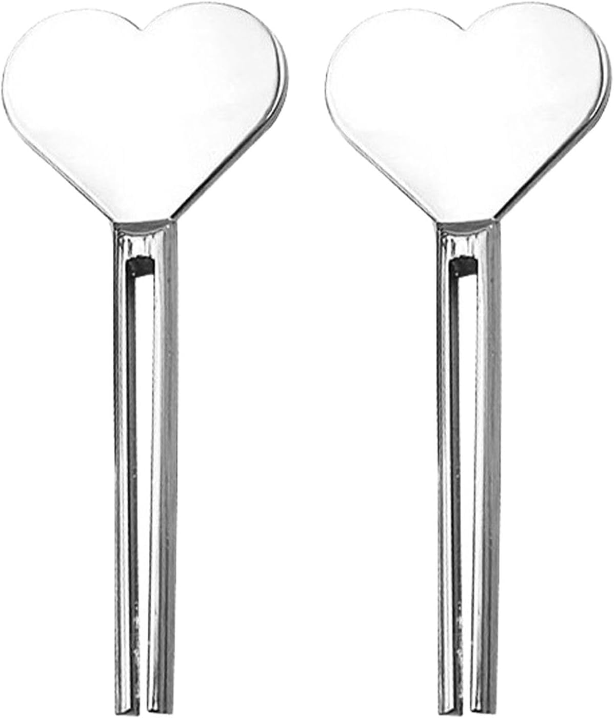 2pcs Metal Tube Squeezer Key,Stainless Steel Toothpaste Roller，Creams Tube Wringer,Efficient Toothpaste Saver,Toothpaste Roller Tube Key for Paint, Cosmetics and Hair Dye (Silver)