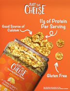 Just the Cheese Minis – Cheese & Aged Cheddar Blend Crisps, 12 oz Jar, Delicious Low-Carb Lifestyle Protein Chips, High-Protein, Gluten-Free Crisps, Keto-Friendly, Zero Sugar, Perfect Snack for Adults
