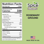 iSpice | Rosemary Ground | 4 OZ | Premium Herbs, Culinary boost | Kosher