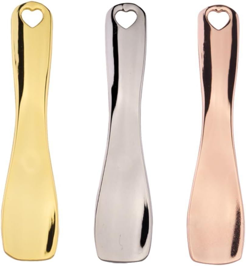 Didiseaon 3pcs Multi-function Facial Mask Spoon Metal Cream Spatula Beauty Scoop for Face Mask Skin Caring Tool