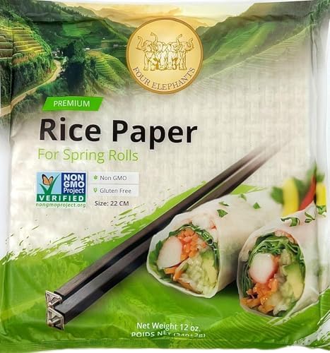 Authentic Asian Pantry Sweet Chili Sauce, 25 fl oz, 2-Pack with FREE Four Elephants Rice Paper, 22cm