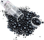 Halloween Sprinkles Edible Pearls Sugar Sprinkles Black Candy 120g/ 4.2oz Desserts Cake Decorations Cupcake Toppers Cookie Decorating Ice Cream Toppings Celebrations Shaker Jar Wedding