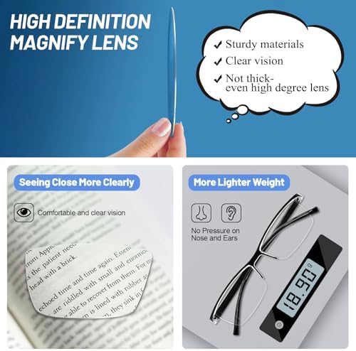 4 Pack Reading Glasses 2.0 for Women Men Blue Light Blocking Computer Readers Spring Hinge Anti Glare +2.0 1.0 1.25 1.5 1.75 2.0 2.25 2.5 2.75 3.0 3.5 4.0