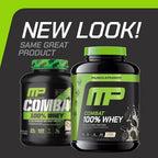 MusclePharm Combat 100% Whey Protein Powder, Cookies ‘N’ Cream Flavor, Fast Recovery & Muscle Gain with Whey Protein Isolate, High Protein Powder for Women & Men, Gluten Free, 5 lb, 69 Servings