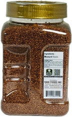 Desi Kitchen Brown Mustard Seeds (Rai) 10.5oz (300g) | Premium Quality | NON-GMO | Product of India