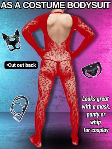EHSUYAB Rave Outfits For Men, Festival Party Clubwear, Leopard One Piece Full Lace Jumpsuit, Sexy Lingerie Costume Bodysuit