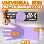 Silicone Dish Gloves with Scrubbers – Thick Tear-Resistant Dishwashing Gloves for Washing Dishes, Kitchen Cleaning, Bathroom Scrubbing & Daily Chores – Durable, Reusable Multi-Purpose Design