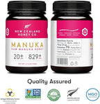 New Zealand Honey Co. Raw Manuka Honey UMF 20+ / MGO 829+ | UMF Certified | 17.6oz | Pure Raw Honey