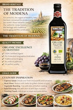 Kirkland Organic Balsamic Vinegar of Modena - 1 Liter (33.8 oz) - PGI Certified Italian - Premium Aged - 67 Servings